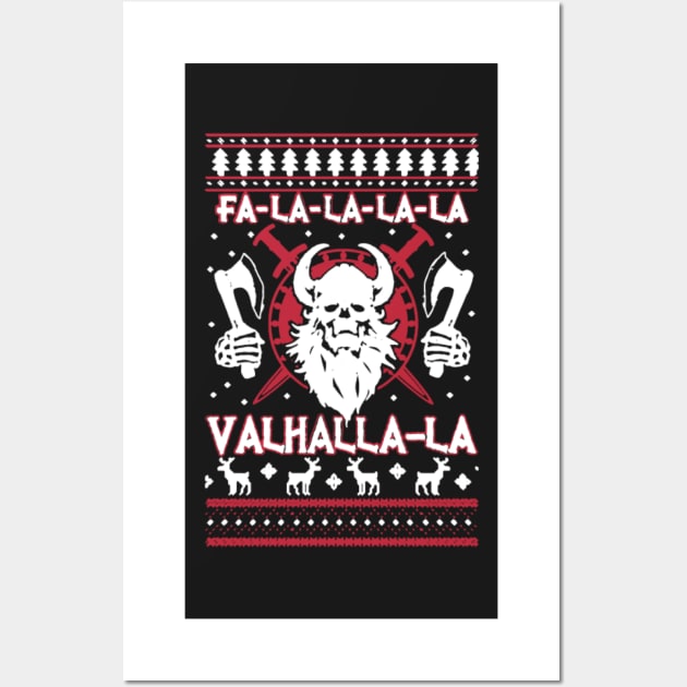 My Valhalla Ugly Christmas Wall Art by D3monic